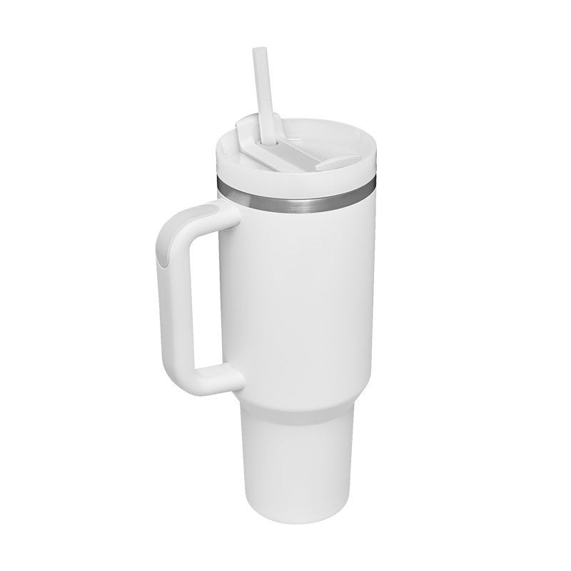 Thermal Bottle with Handle and Straw – Spill-Proof Stainless Steel Travel Mug - N&G Smart Living