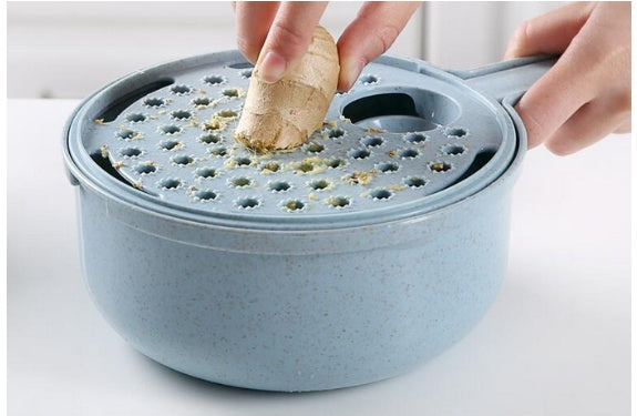 8-in-1 Vegetable Slicer with Stainless Steel Blade and Colander - N&G Smart Living