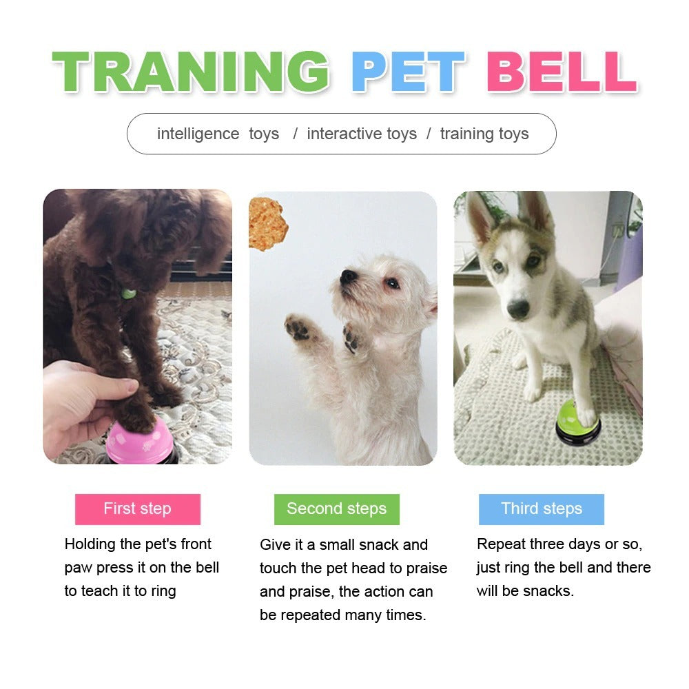 Dog Training Bell, Dog Puppy Pet Potty Training Bells, Dog Cat Door Bell Tell Bell With Non-Skid Rubber Base - N&G Smart Living