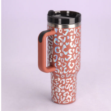 Thermal Bottle with Handle and Straw – Spill-Proof Stainless Steel Travel Mug - N&G Smart Living