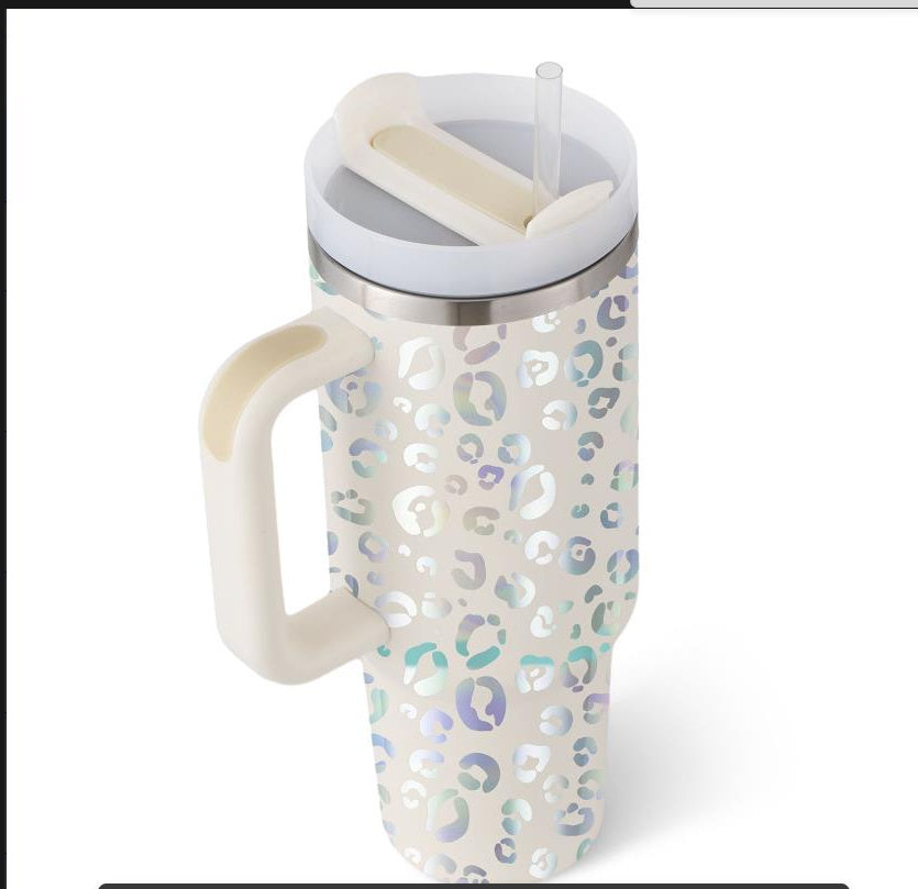 Thermal Bottle with Handle and Straw – Spill-Proof Stainless Steel Travel Mug - N&G Smart Living