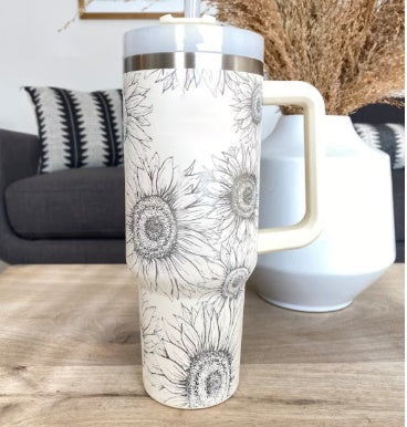 Thermal Bottle with Handle and Straw – Spill-Proof Stainless Steel Travel Mug - N&G Smart Living