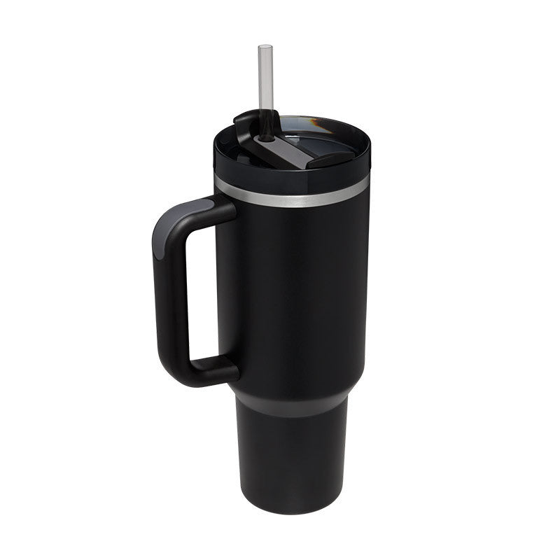Thermal Bottle with Handle and Straw – Spill-Proof Stainless Steel Travel Mug - N&G Smart Living